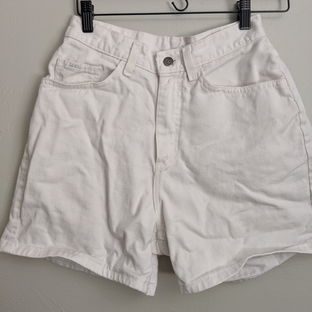 Lee White Denim Shorts